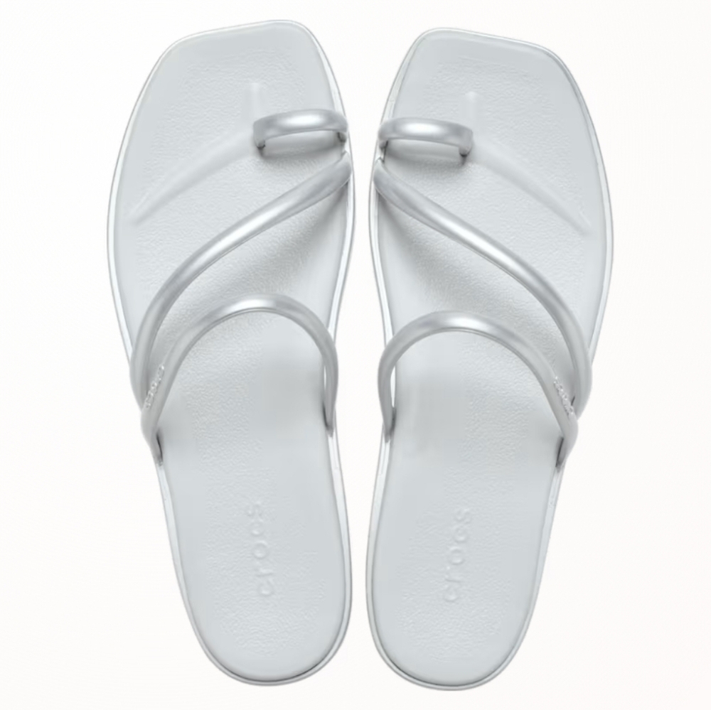 Crocs Women's Miami Metallic Toe Loop Sandal